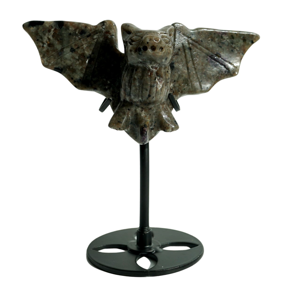 UV-Reactive Yooperlite Bat on Stand