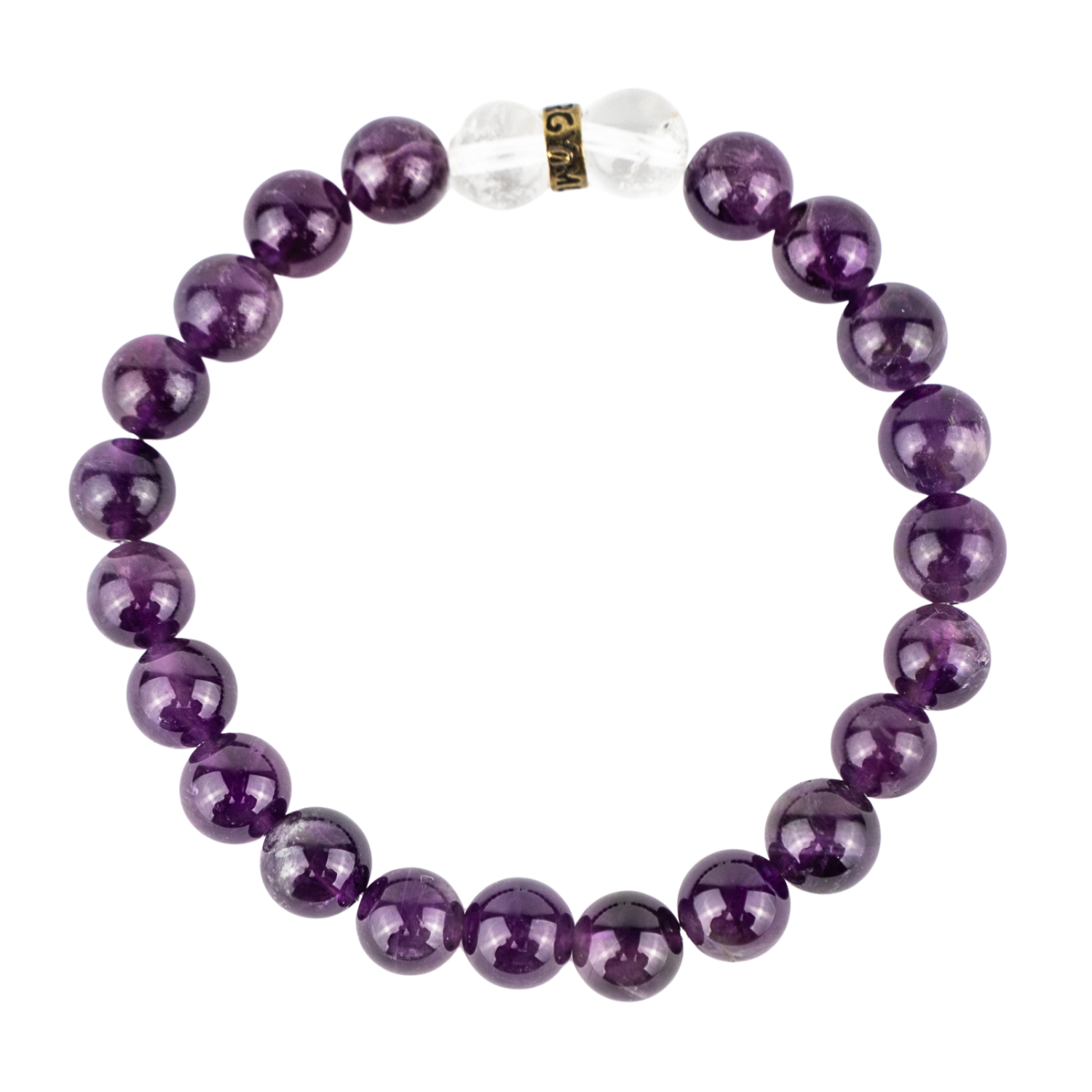 Amethyst Stone Crystal Bracelet-Amethyst Bead Healing deals Natural Gemstone Bracelet