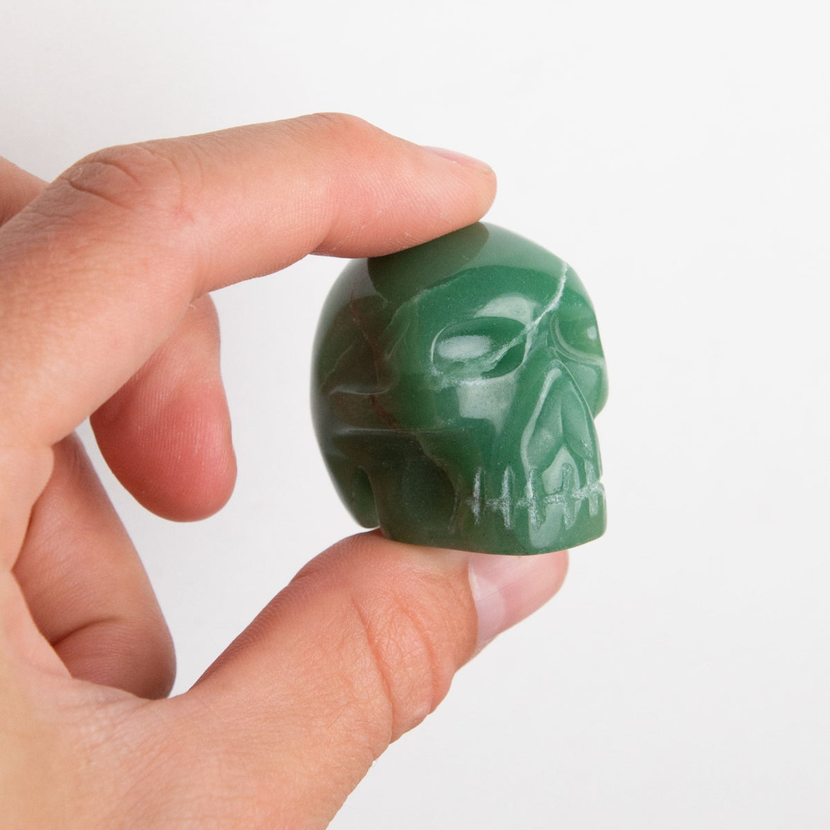 Green Aventurine Skull