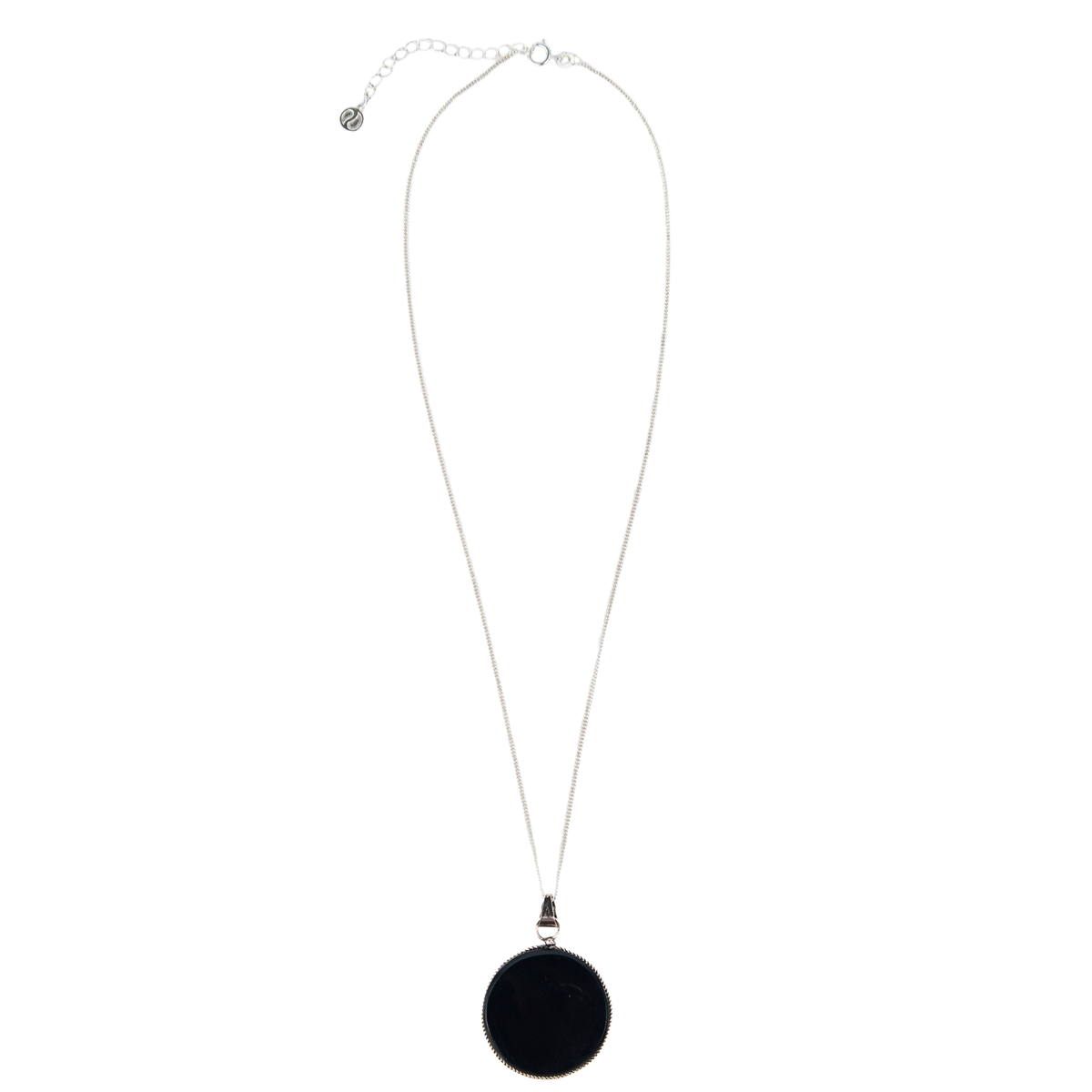 Black Obsidian Mirror Necklace