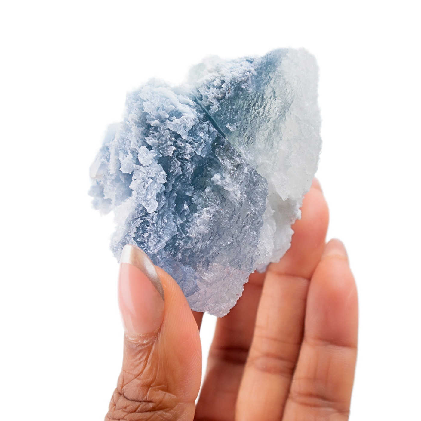 Blue Calcite with Celestite Crystal