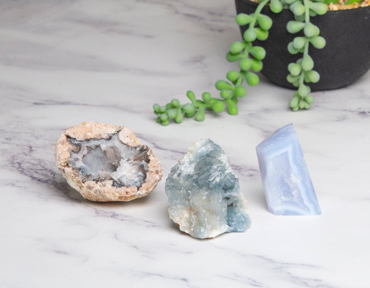 Blue Chalcedony Geode