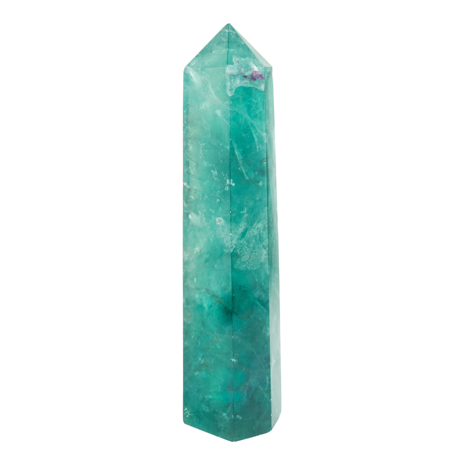 no.0182 菱形のガーネットとcrystal pillar Green Fluorite Pillar | Shop Crystal Points at Energy Muse