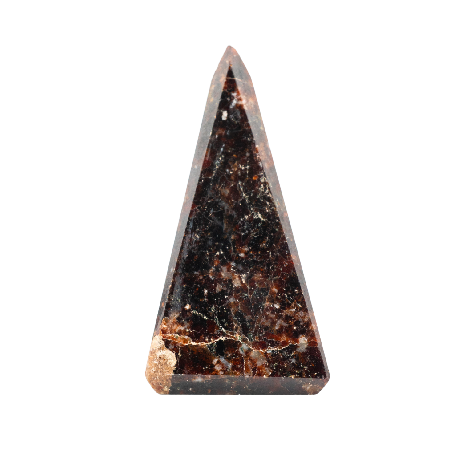 Garnet Crystal Pyramid Natural Garnet Pyramid Healing Pyramid Crystals –  DaVoice