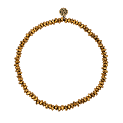 Gold Hematite Mini Gemstone Bracelet