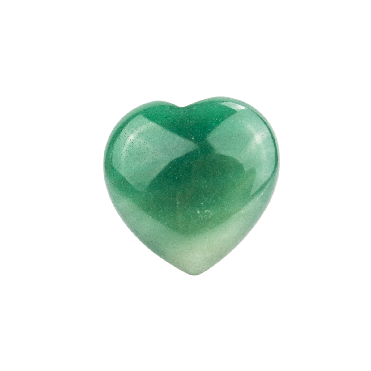 green aventurine heart crystal clip-in car air vent energy purifier - Energy Muse