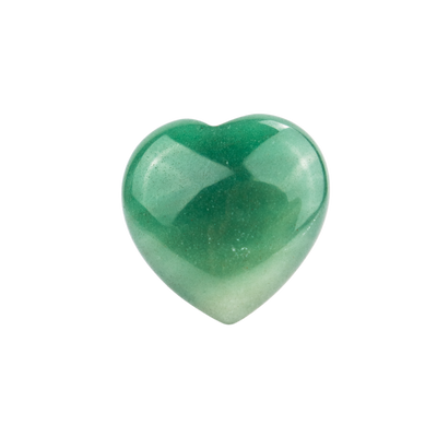 green aventurine heart crystal clip-in car air vent energy purifier - Energy Muse
