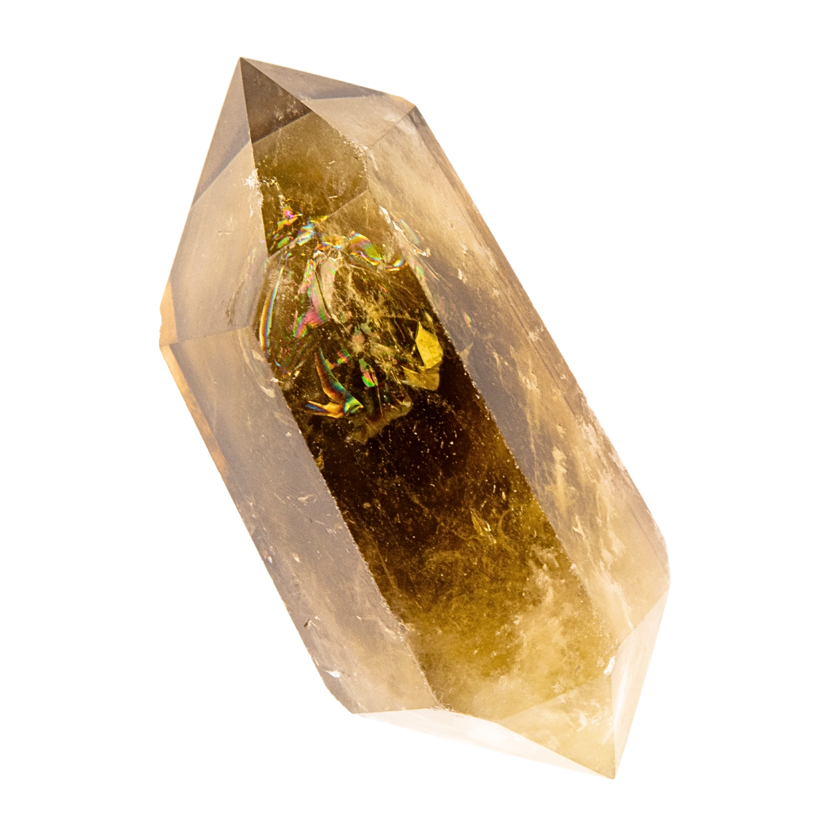 Lemon Topaz Double Terminated Point
