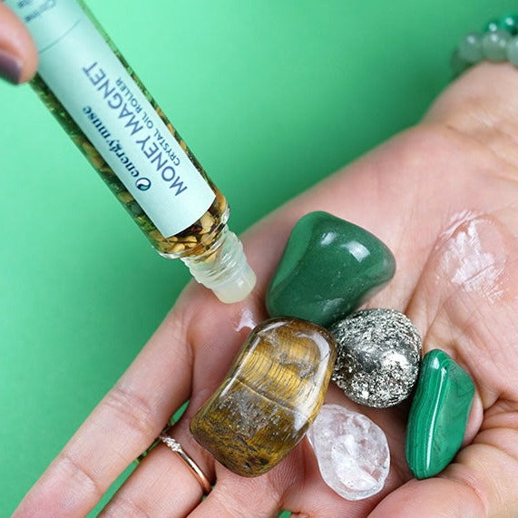 Money Magnet Crystal Oil Roller