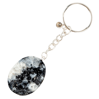 Moonstone Worry Stone Keychain