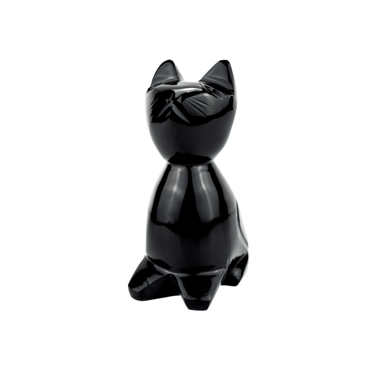 Black Obsidian Cat Crystal