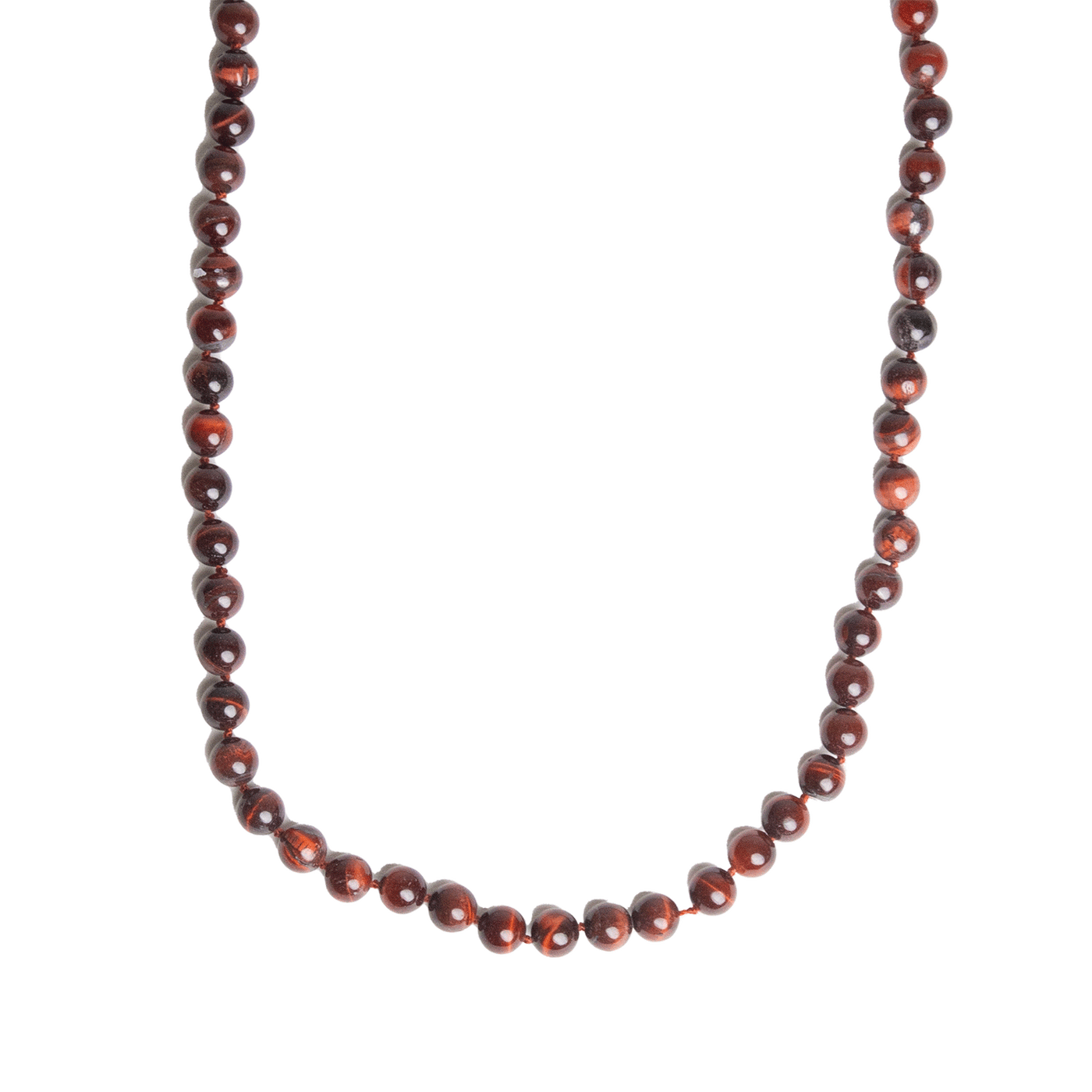 Red Tiger's Eye Beaded Necklace