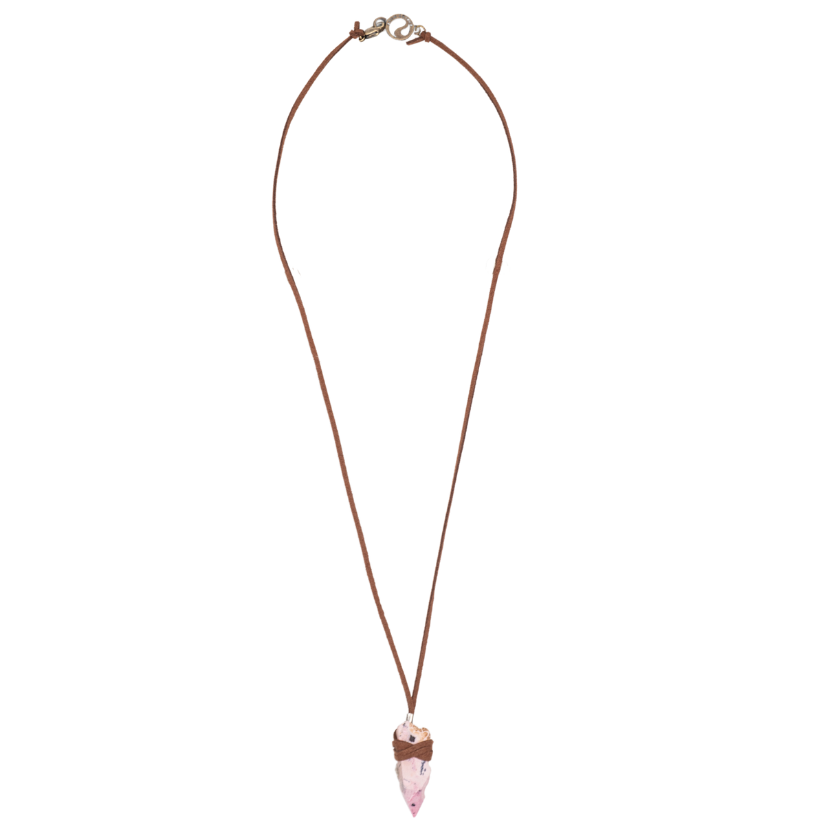 Rhodonite Crystal Point Necklace