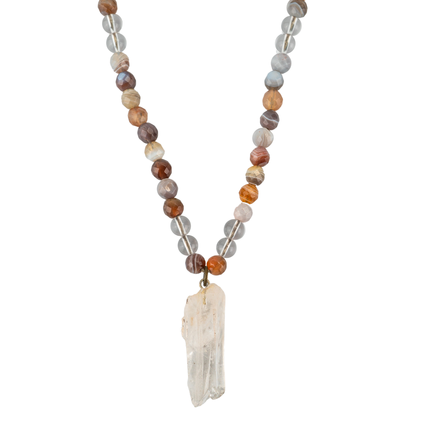 Strength crystal necklace deals