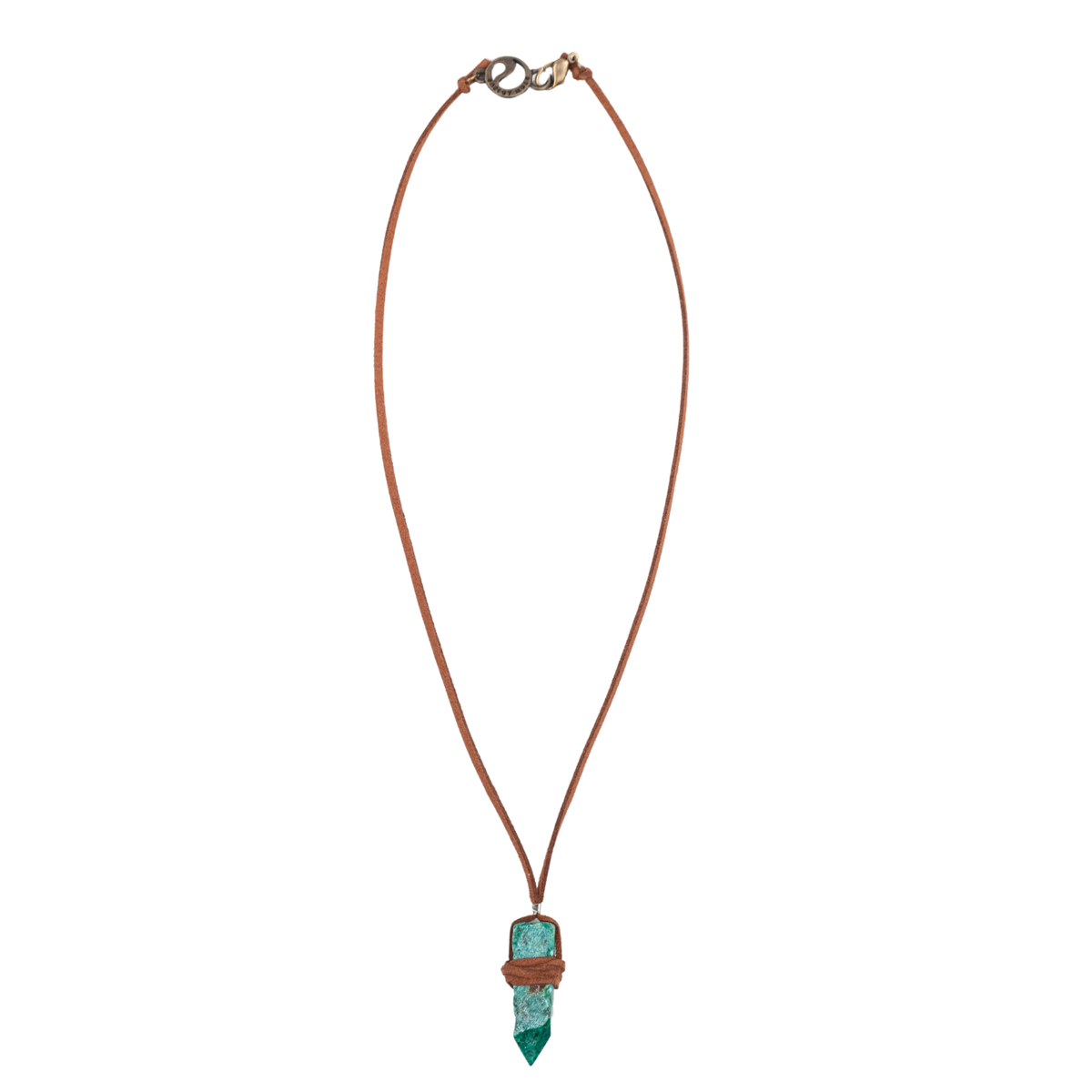 Turquoise Crystal Point Necklace