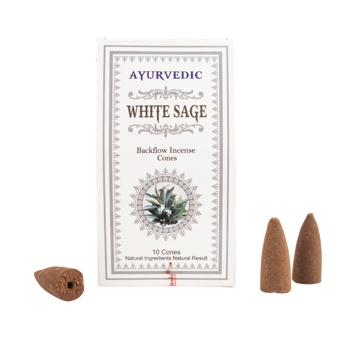 White Sage Backflow Incense Cones