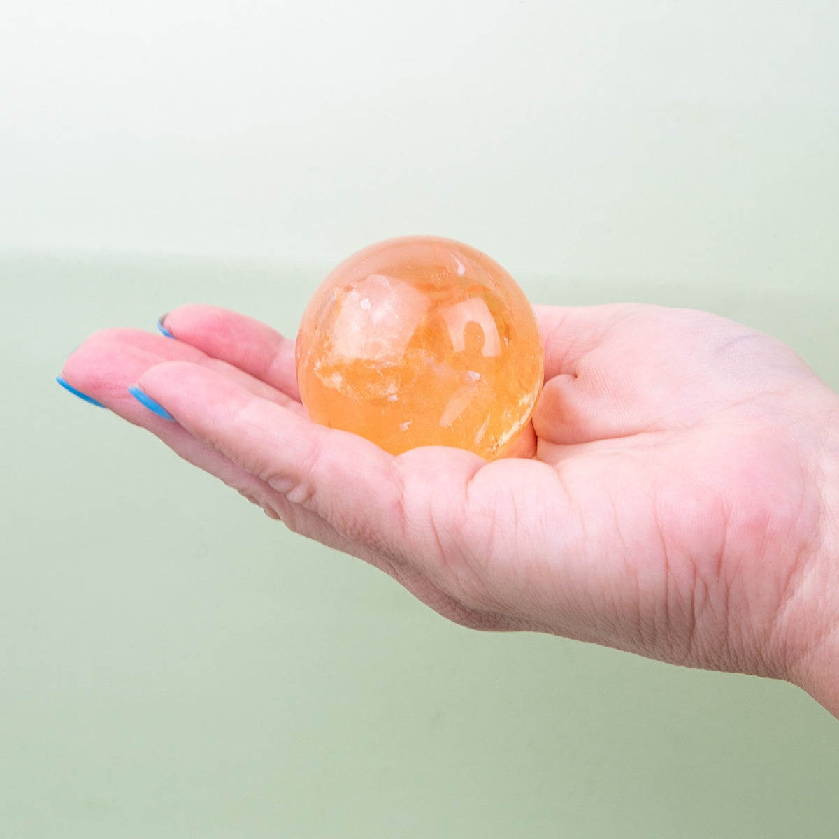 Yellow Optical Calcite Sphere