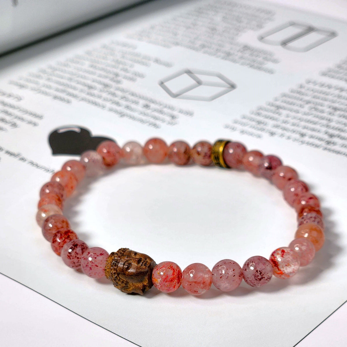 Strawberry Quartz Energy Bracelet