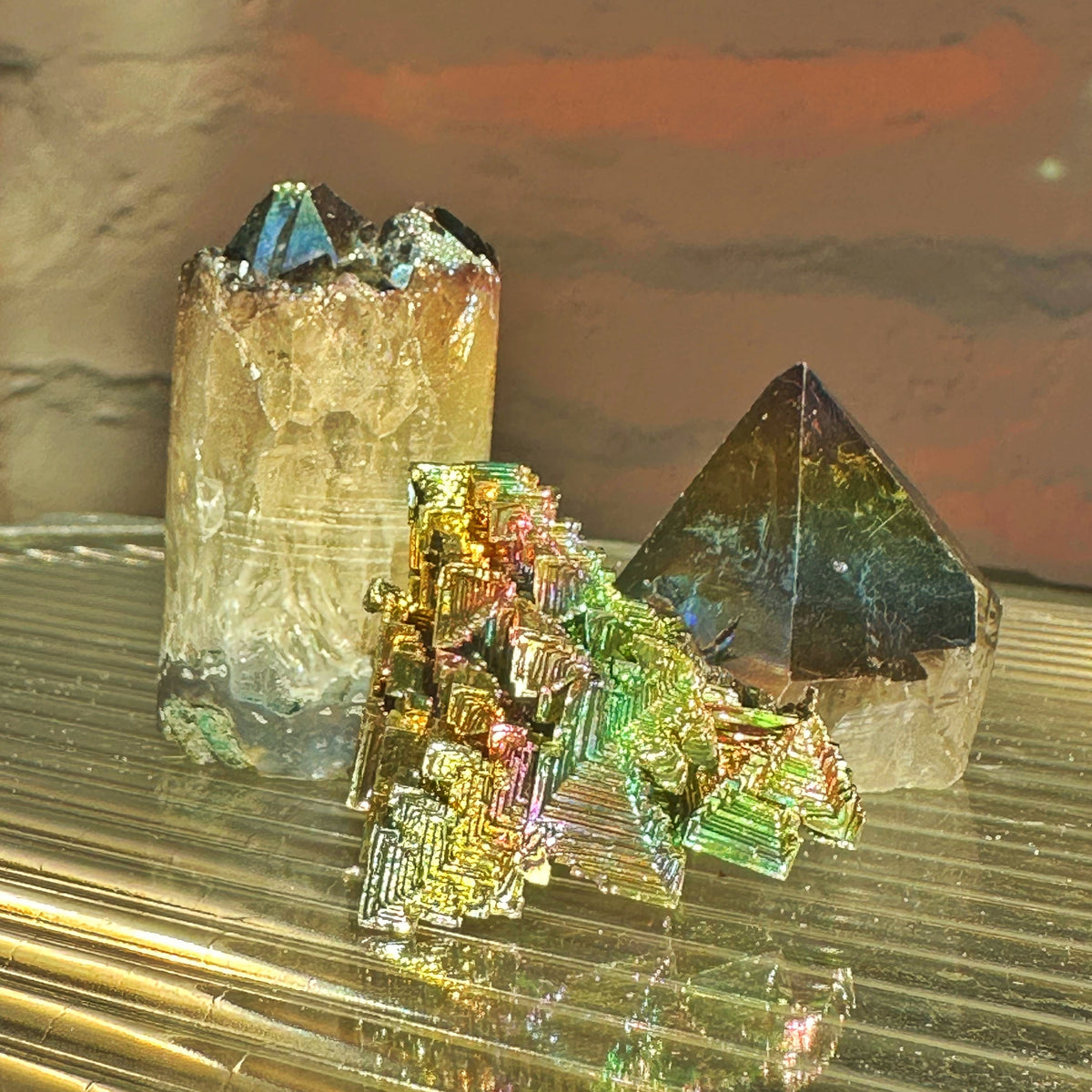 Tucson Find Rainbow Bismuth Crystal