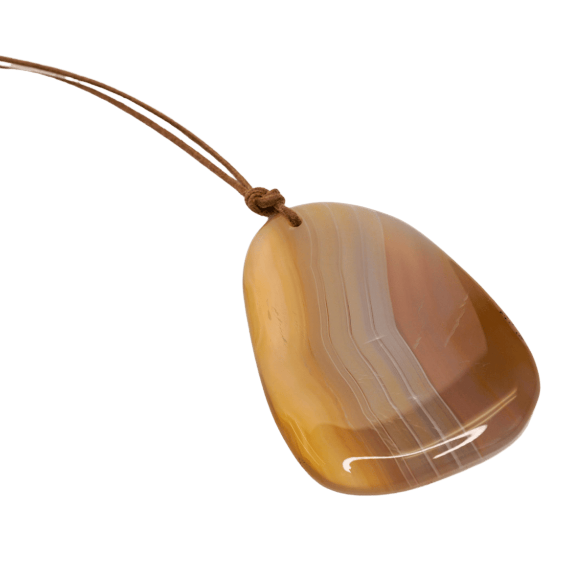 Agate Pendant Adjustable Necklace