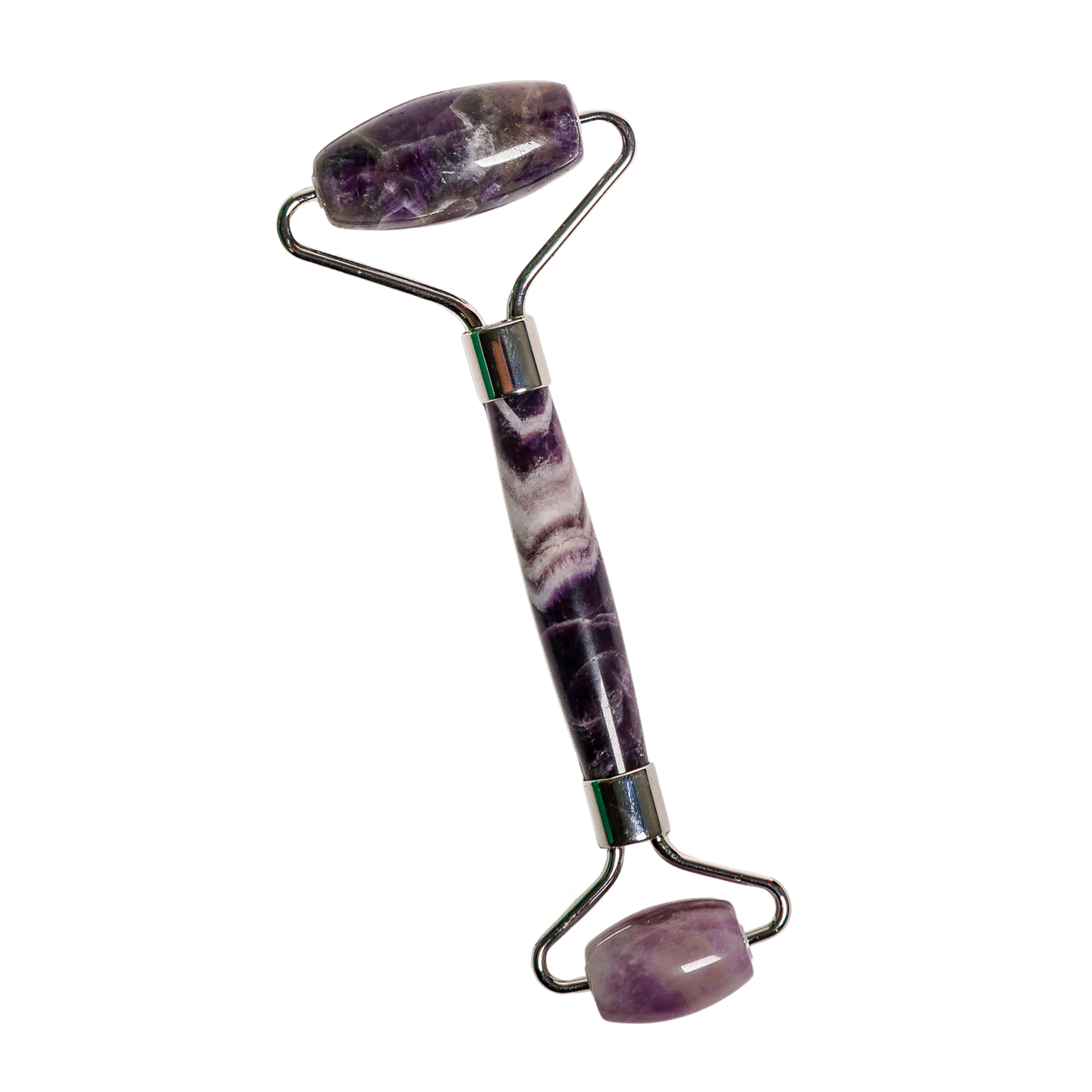 genuine chevron amethyst crystal face roller by Energy Muse.
