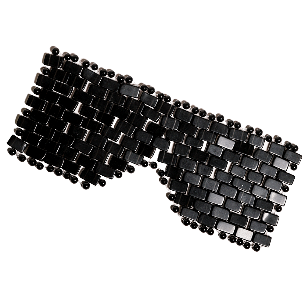 Black Obsidian Crystal Eye Mask