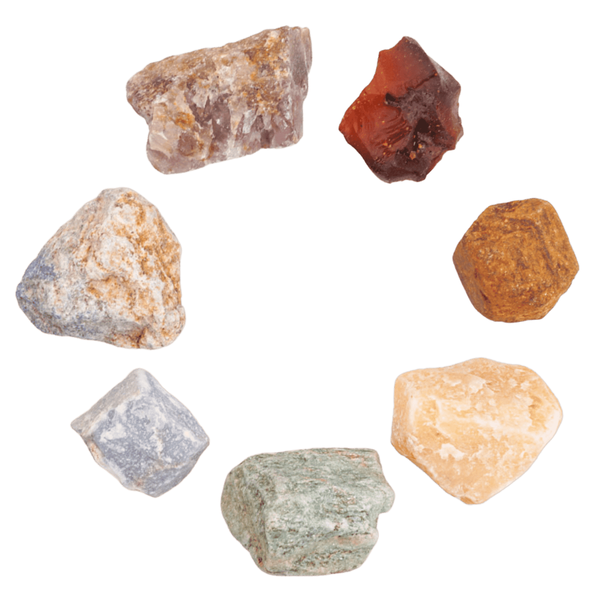Chakra Raw Stones Set