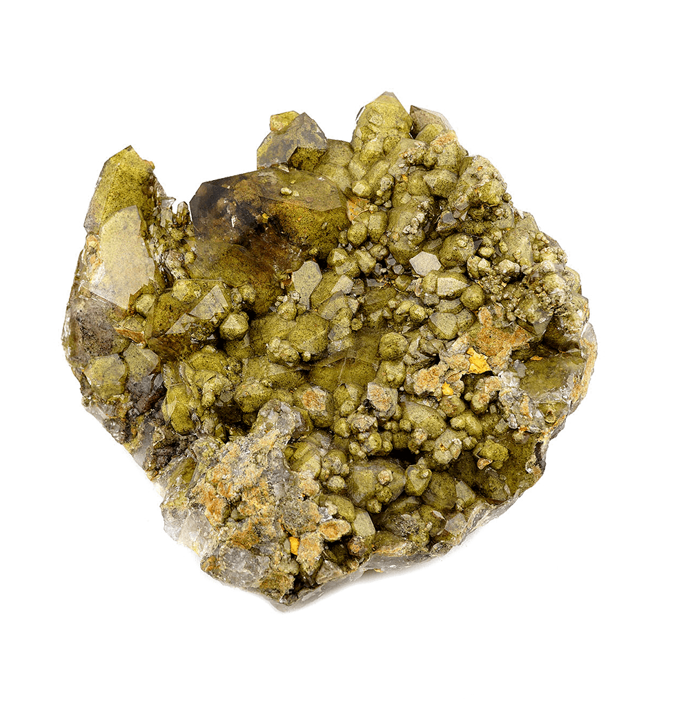 Fluorite & Epidote Included Quartz Cluster • 18lbs