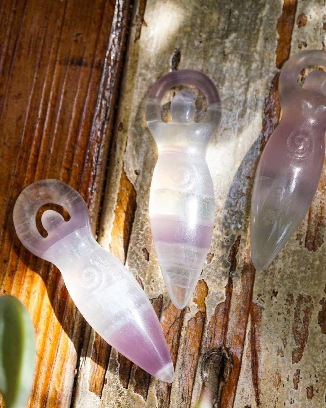 Fluorite Spiral Goddess