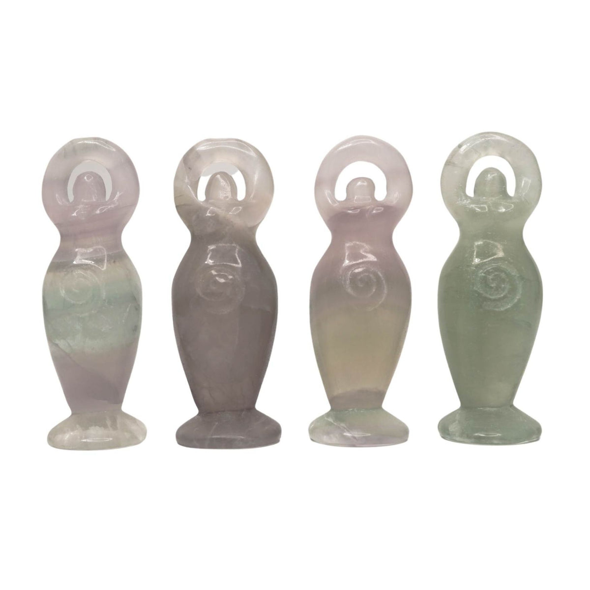 Fluorite Goddess Crystal Statue