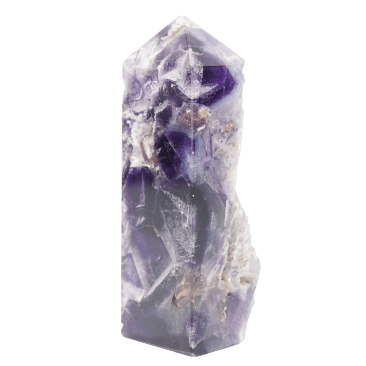 Fluorite Half-Polished Tower
