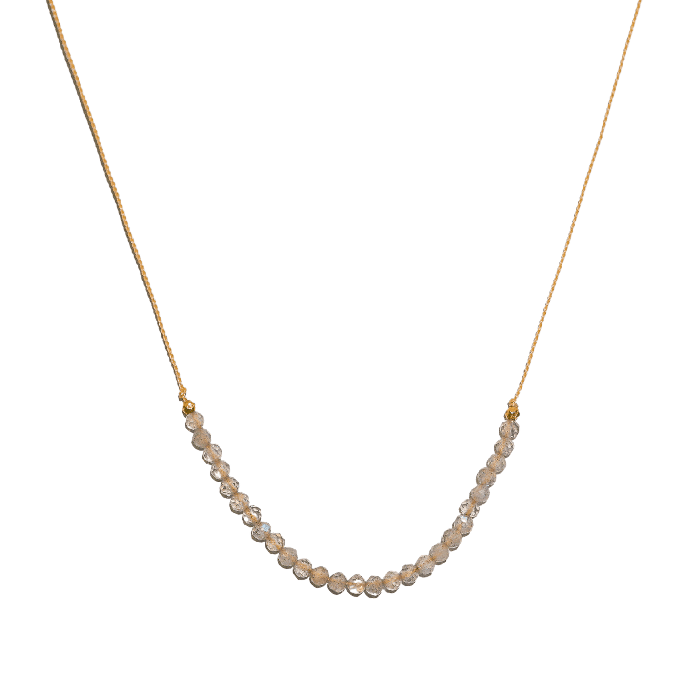 Labradorite Seed Bead Necklace