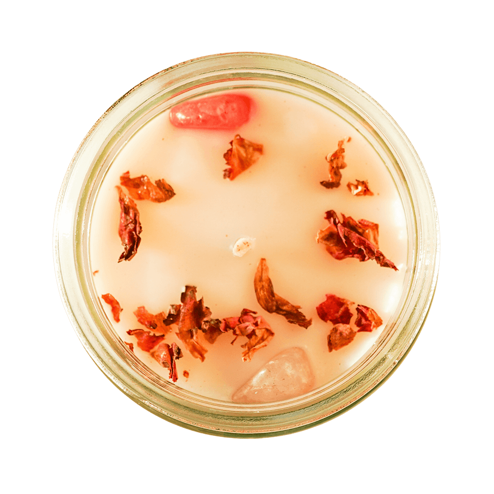 Love Yourself First Crystal Candle