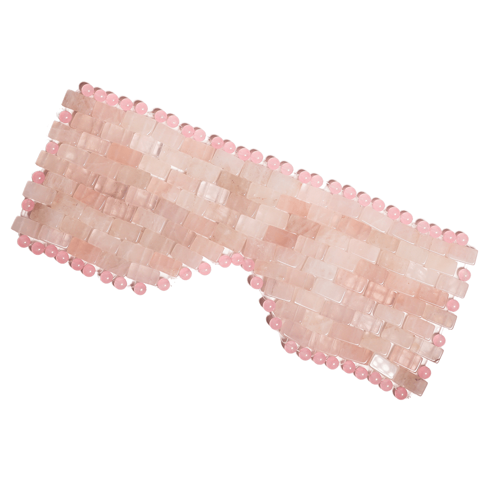 Rose Quartz Crystal Eye Mask Energy Muse