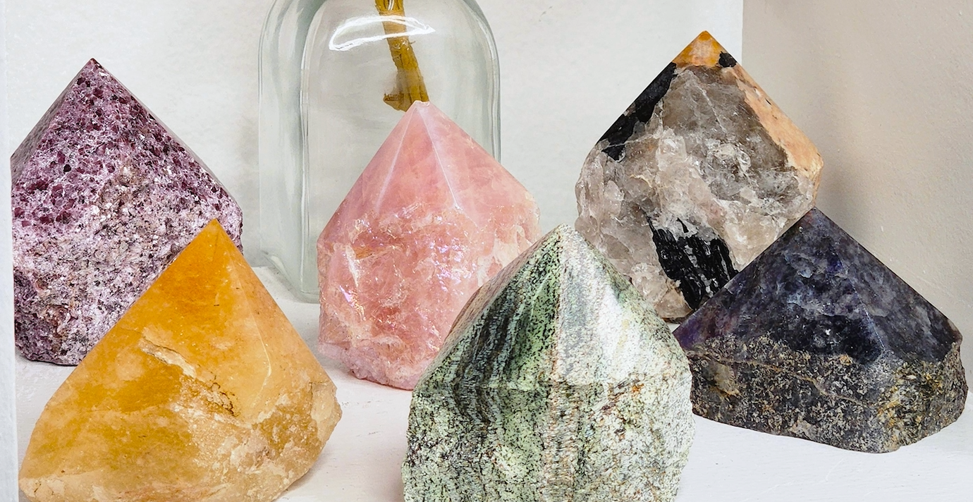 Supercharge the Change You Want this Year! Discover 4 Half-Polished Crystal Points