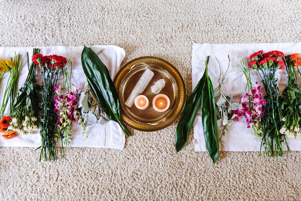 A Spiritual Cleansing Meditation with Flowers + Crystals to Get In Sync with Spring