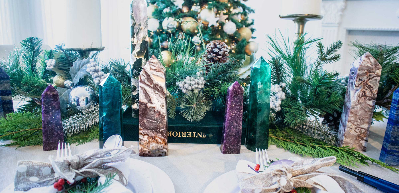 Set Your Table with Crystals for Positive Energy this Holiday Season