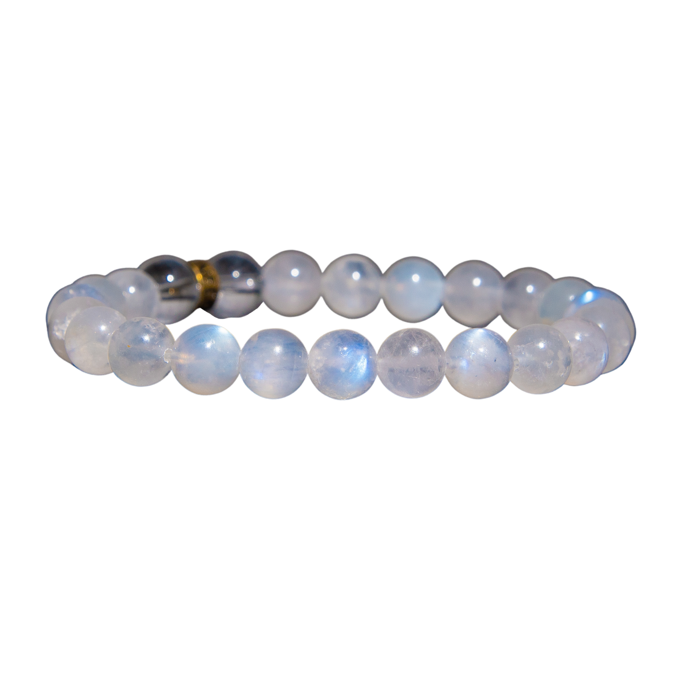 Buy Reiki Crystal Products Natural Rainbow Moonstone Bracelet 8 mm Crystal  Stone Bracelet Round Shape for Reiki Healing and Crystal Healing Stones  (Color : off White) For Unisex Adult at Amazon.in