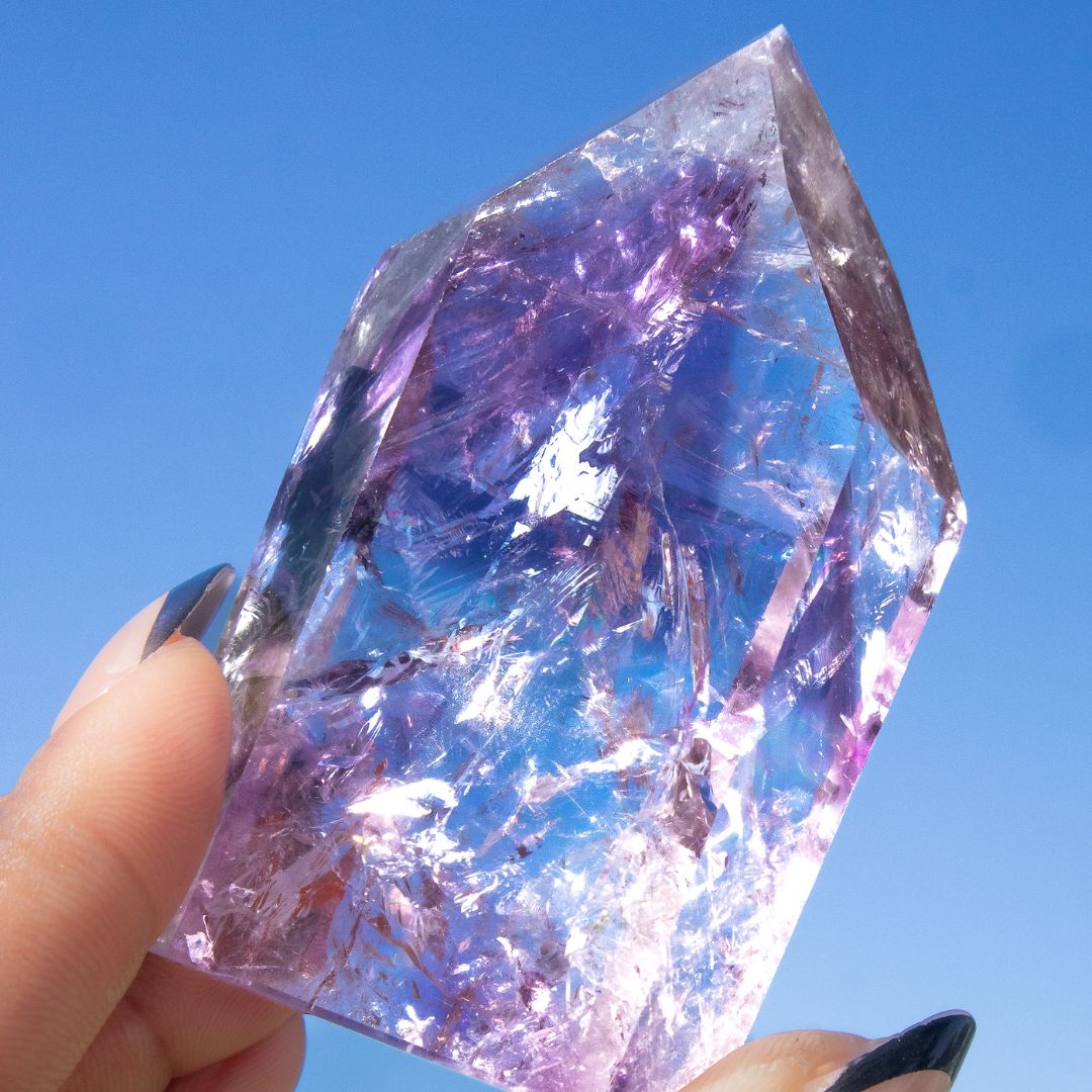 Amethyst Phantom Quartz Point