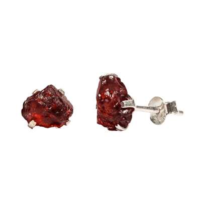 Garnet Crystal Earrings