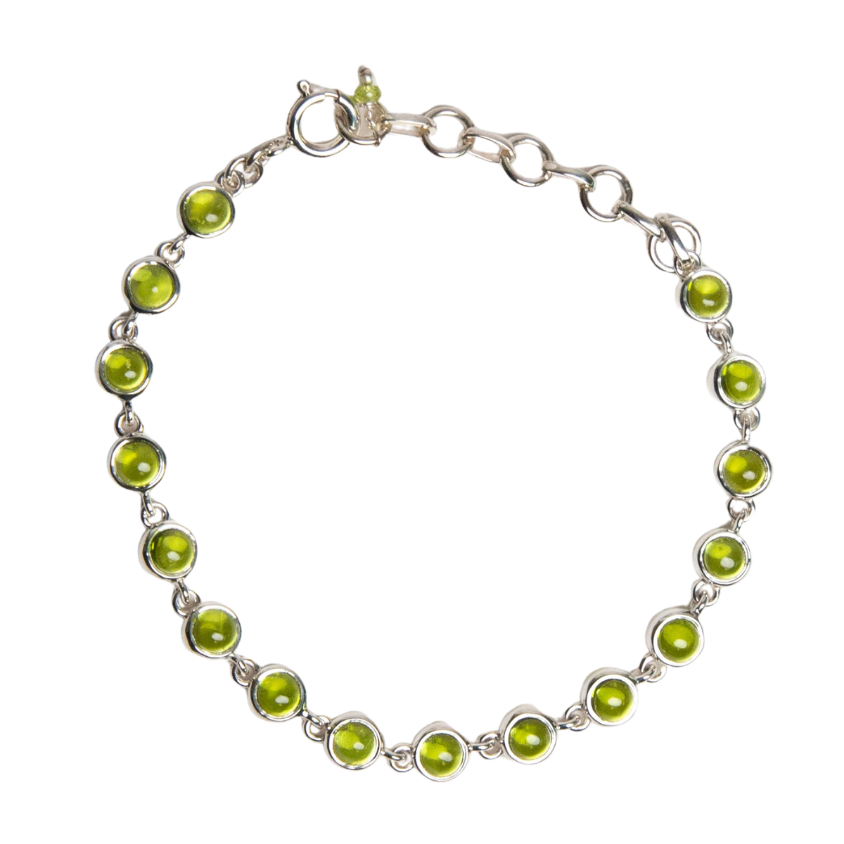 Sterling Silver Peridot Bracelet