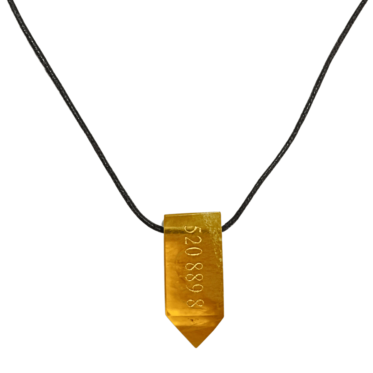 520 889 8 Yellow Fluorite Necklace