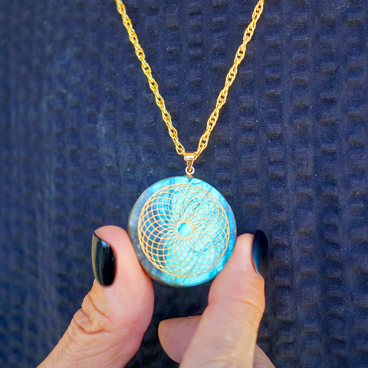 5D Labradorite Torus Necklace