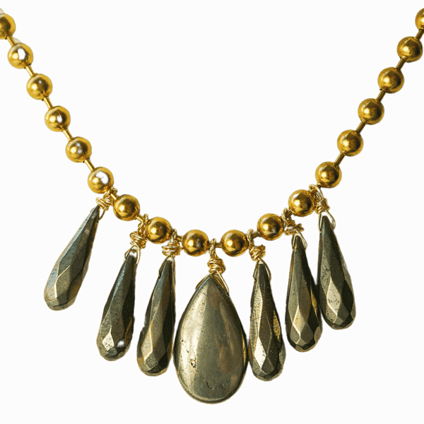 7-Pyrite One-of-a-kind Necklace