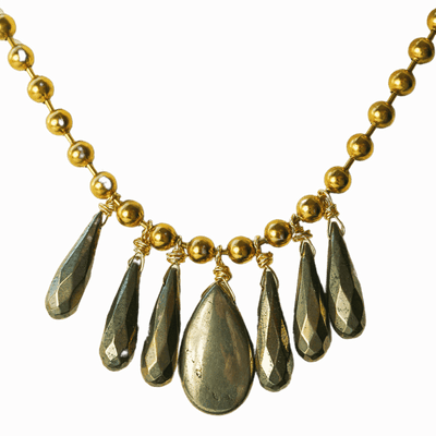 7-Pyrite One-of-a-kind Necklace