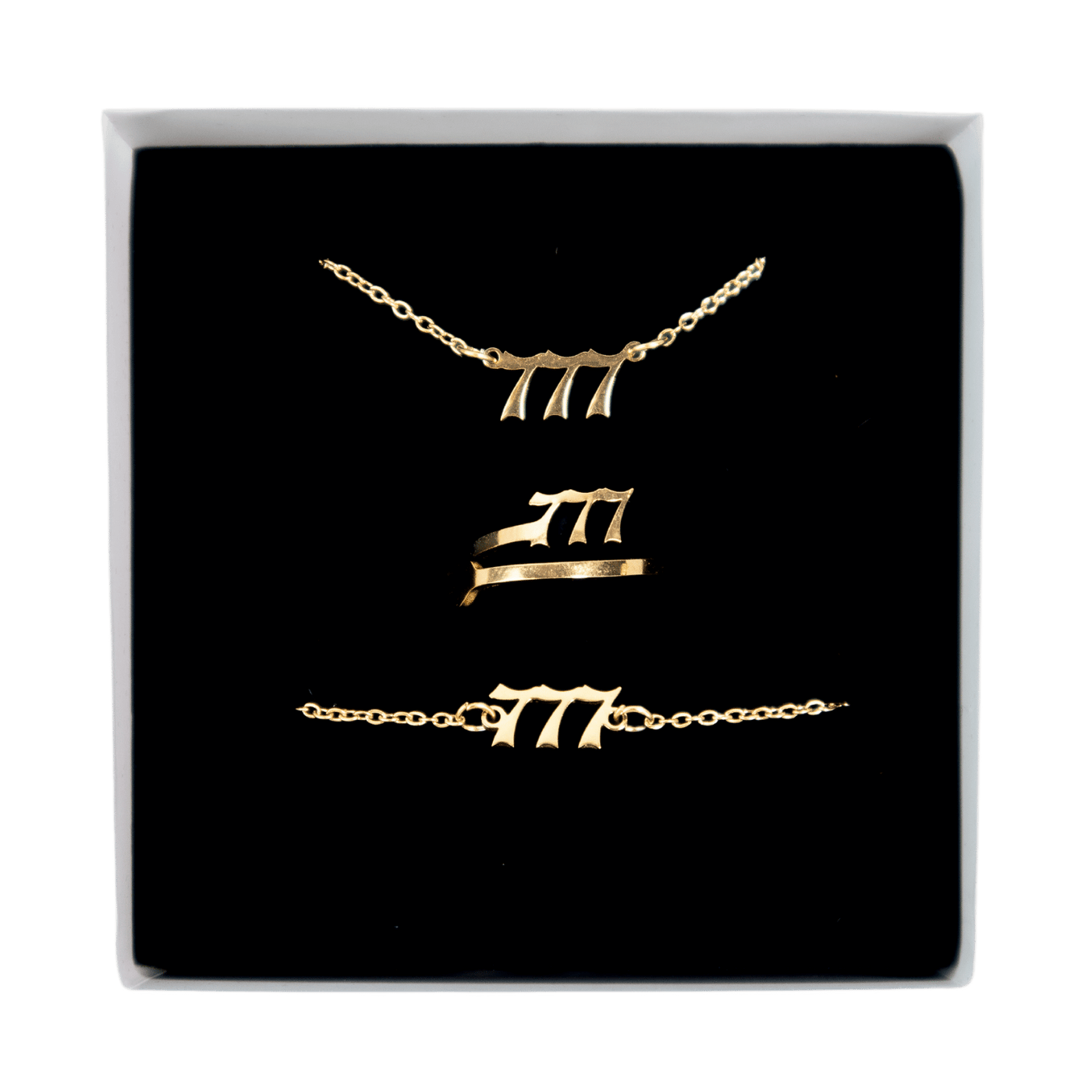 777 Angel Number Jewelry Set