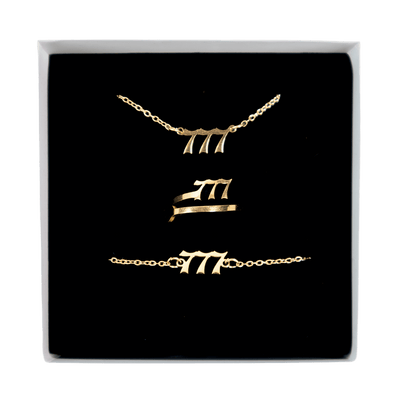 777 Angel Number Jewelry Set