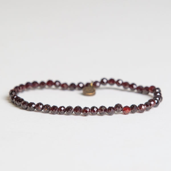 Red Garnet Mini Gemstone Bracelet