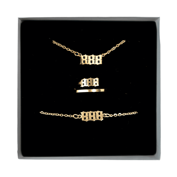 888 Angel Number Jewelry Set