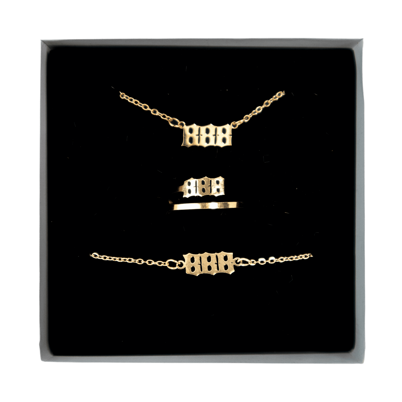 888 Angel Number Jewelry Set